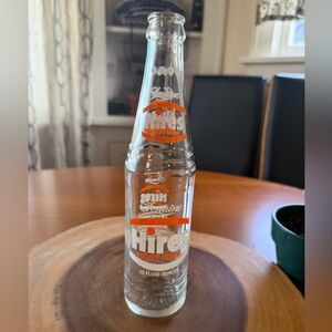 Vintage 10 oz. Clear Genuine HIRES Root Beer Soda Bottle